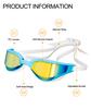 Competition No Leaking Swimming Goggles Silicone Waterproof Anti Fog Swimming Goggles