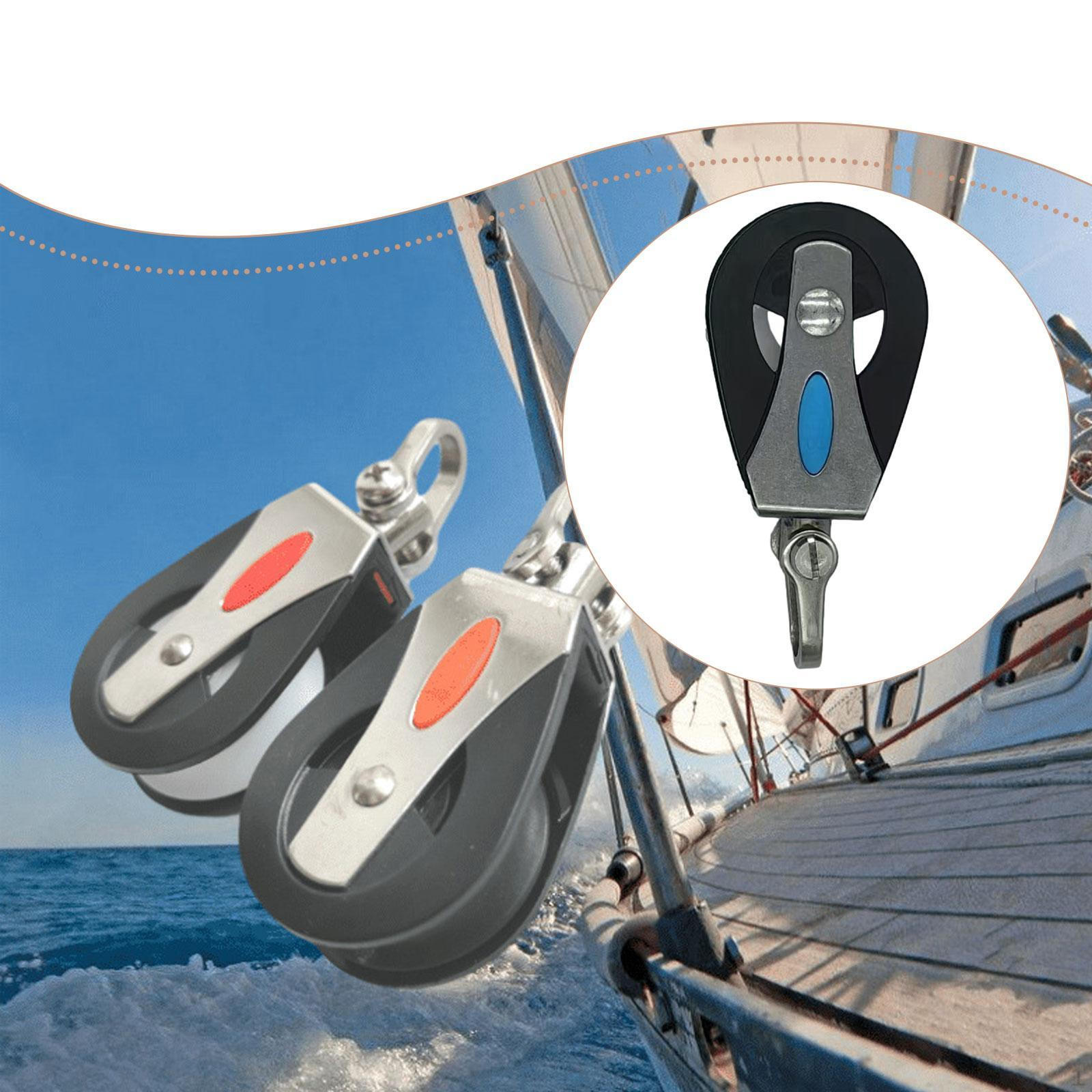 

Блок одинарний з вертлюгом для човна Універсальний Плавний Безшумний Підшипник Практичний Нержавіюча сталь Нейлон