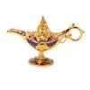 Arabian Lamp Wedding Party Vintage Zinc Alloy Legend Wishing Light Costume Party Decoration Gold
