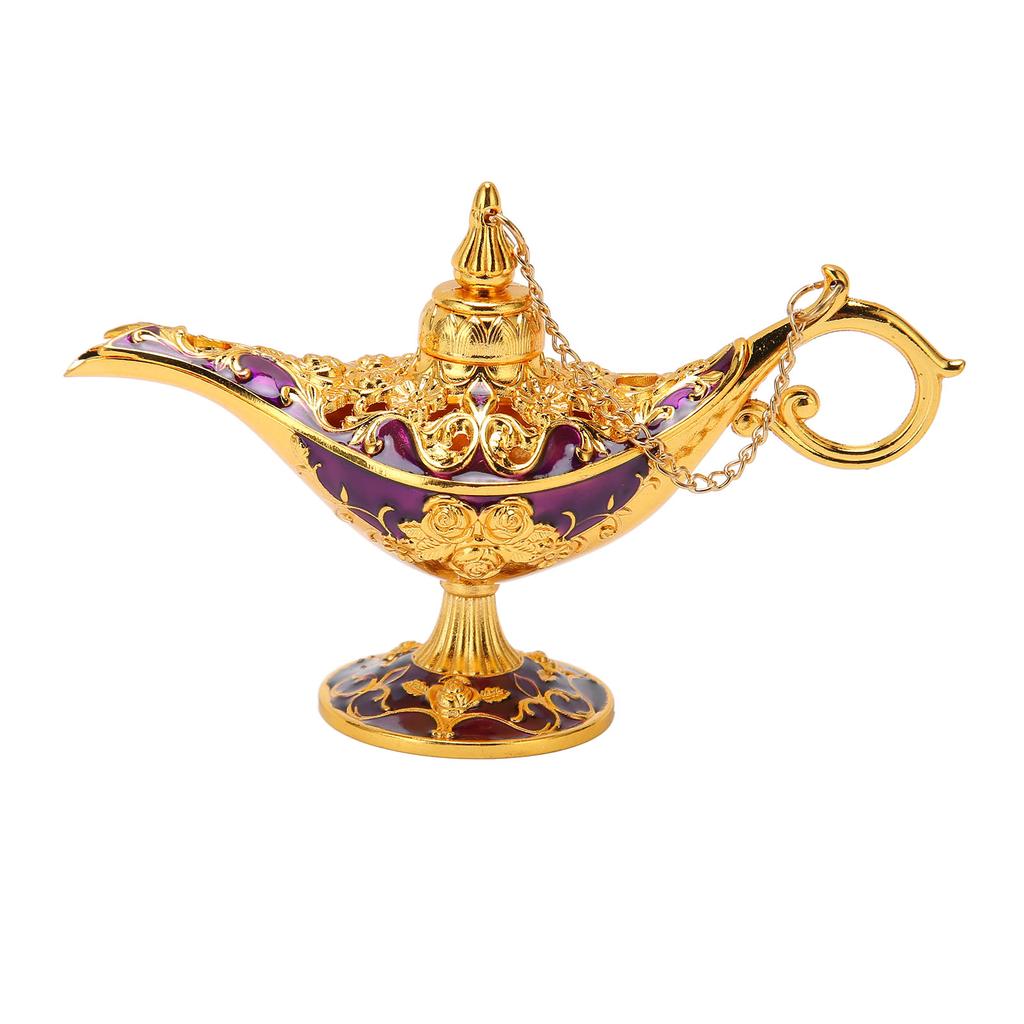Arabian Lamp Wedding Party Vintage Zinc Alloy Legend Wishing Light Costume Party Decoration Gold