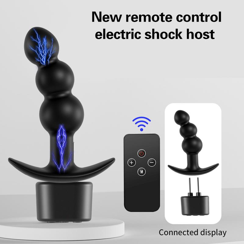 Electric Shock Anal Plug G-Spot Vaginal Massager Wireless Remote Control Sex Shop 12 Modes Masturbator Sex Toys for Men Women