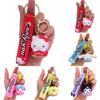 Kuromi-cinnamonroll Keychain W/pom Pom Purin Pendant-xmas Kids Gift Keyring Donut