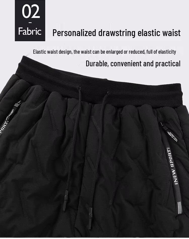 Unisex Windproof Lamb Fleece Cotton Pants: Fleece-Lined, Thickened, Ideal for Autumn and Winter