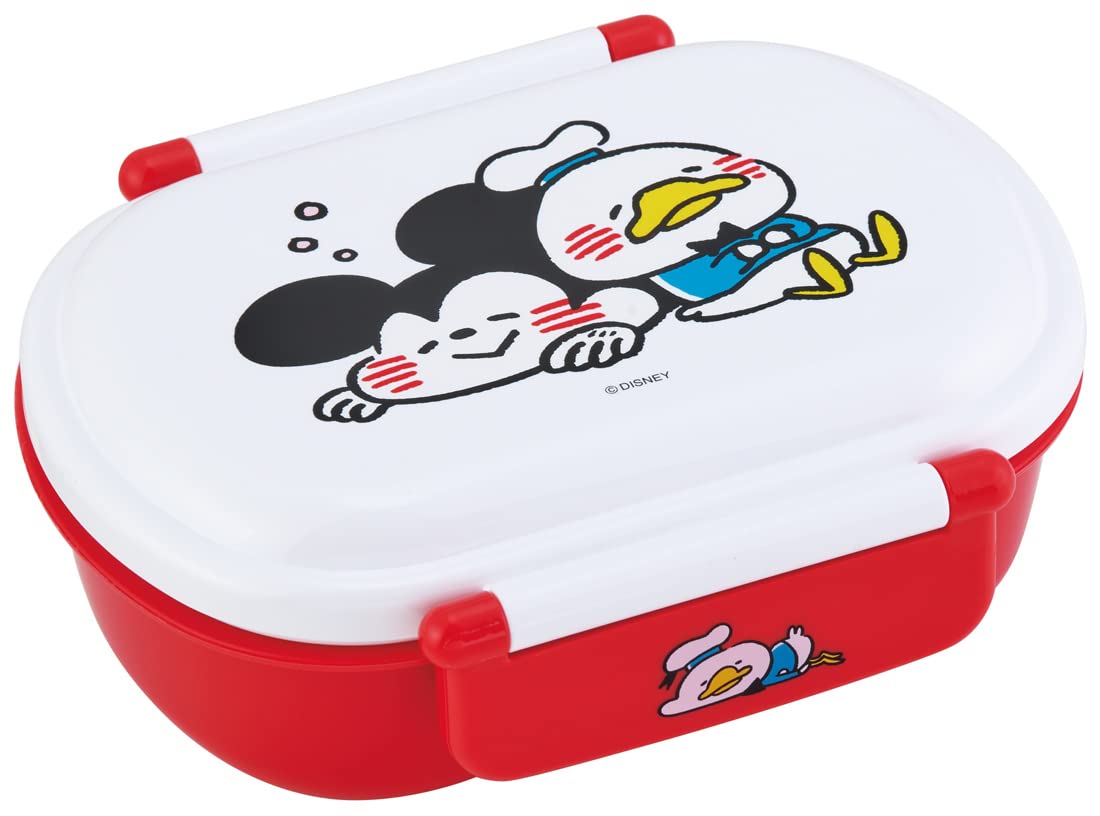 

Skater Kids Lunch Box, 1 Tier, 360ml, with Inner, Dome-Shaped, Perfect for Filling Kids Lunches, Made in Japan, Kanahei, Disney Mickey Mouse and