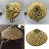 Asian Bamboo Weave Hat Provides Superior Comfort and Protection Ideal for Outdoor Tasks and Themed Celebrations