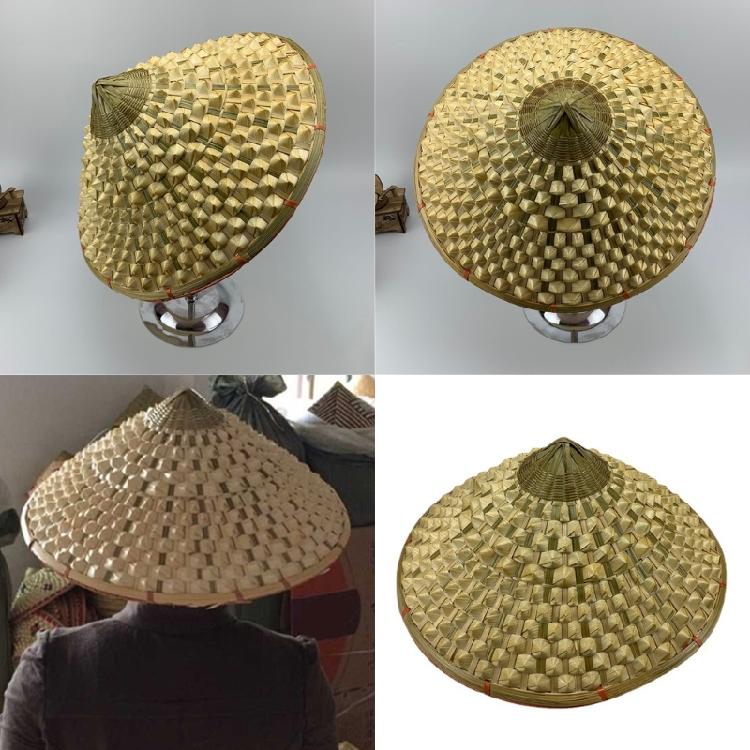Asian Bamboo Weave Hat Provides Superior Comfort and Protection Ideal for Outdoor Tasks and Themed Celebrations