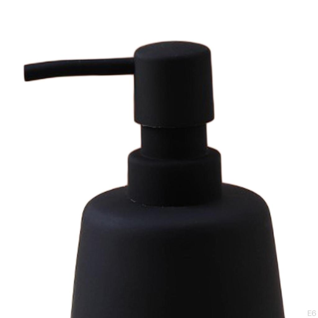 Ceramic Pump Soap Dispenser, Liquid Hand Bathroom Container for Laundry
