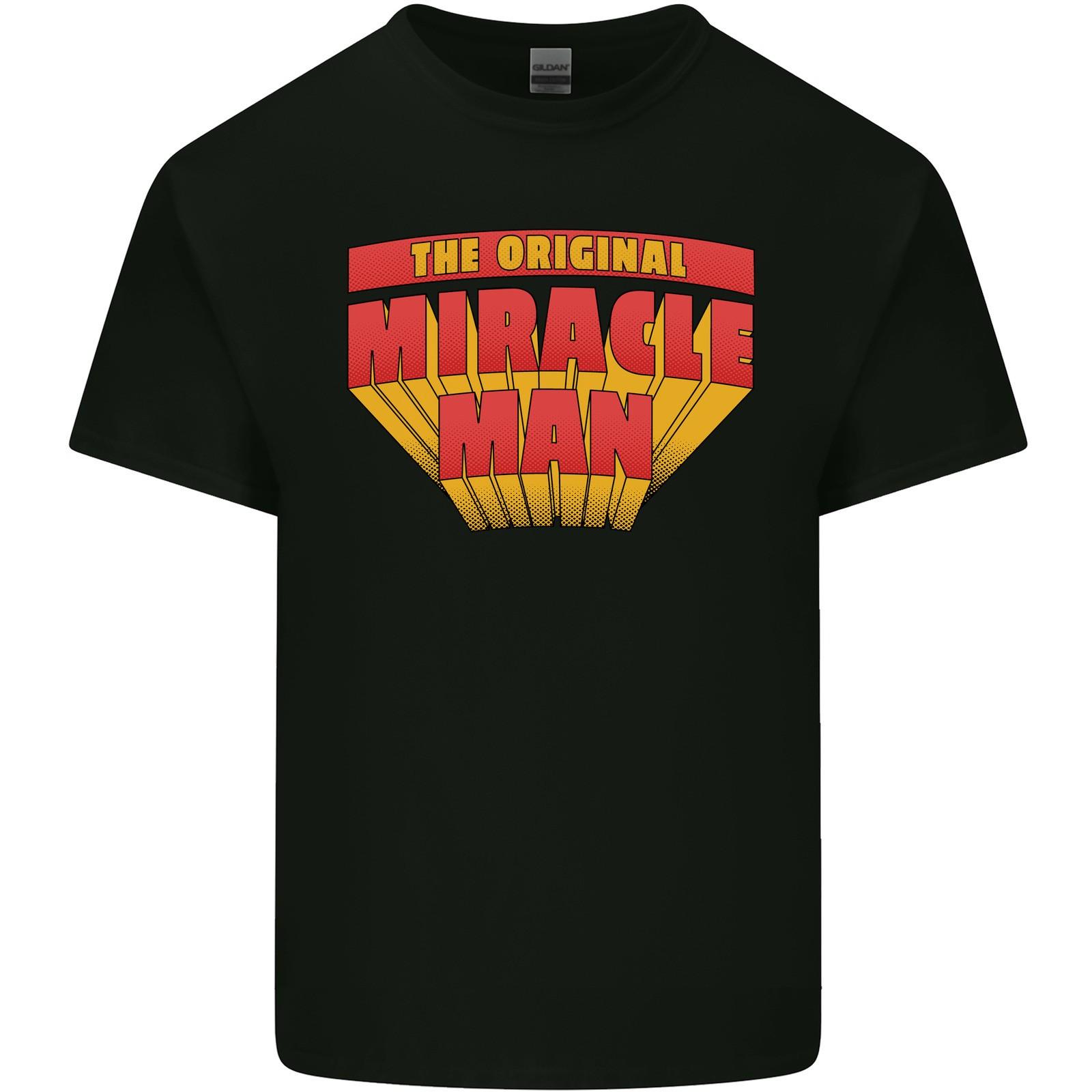 Fathers Day The Original Miracle Man Mens Light Cotton T-Shirt M