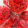 [USED] Large Rose Teddy Bear with Red Rose