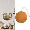 PU Leather Plant Hanger Wall Hanging Planter Shelf Flower Pot Holder Indoor Home Decor YellowS
