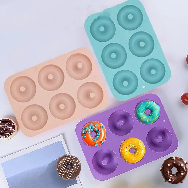 3D Silicone Cake Mold Donut Molds Cupcake Mould DIY Pastry Baking Tool High Temperature Resistant Bakeware Kitchen Accessories