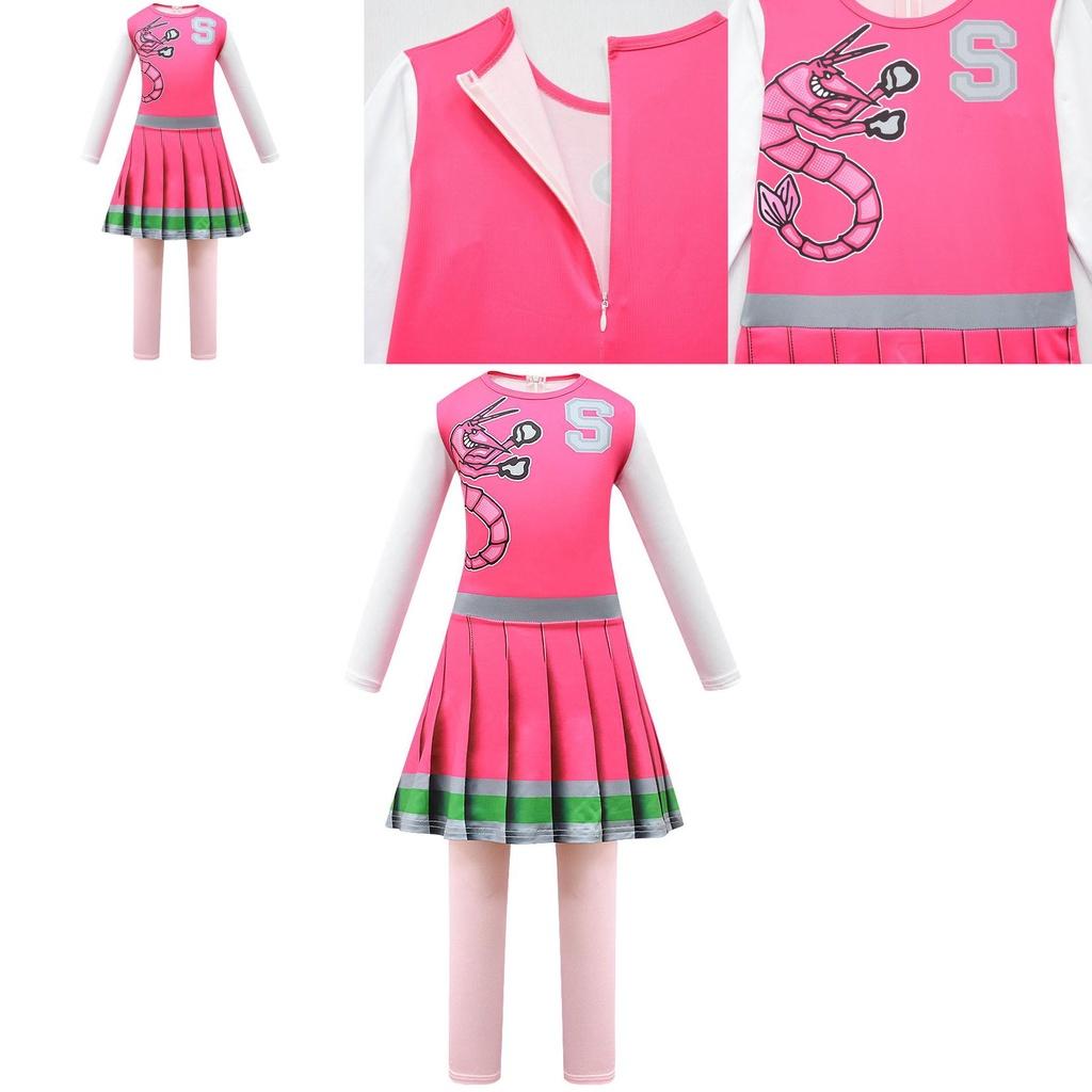 Girls' Zombie High School 2 Cosplay Costume Tight-fitting Bodysuit For Halloween Performance Cross-border 4549