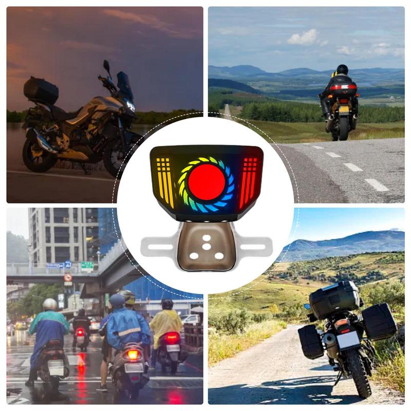 Luz Trasera Universal Luces Traseras de Motocicleta Luces Traseras Led de Motocicleta Impermeable Bombillas de Señal de Giro Accesorios de Motor