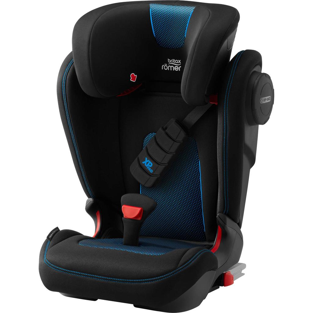 Britaxromer Kompatibel mit ISOFIX und Sicherheitsgurtfixierung KIDFIX III S Cool Flow Blue Ab 4 Jahren BRX33071 (mit Garantie)