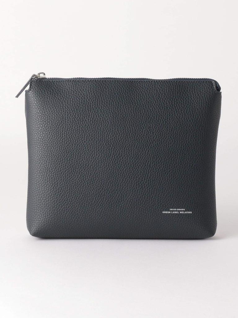 United Arrows Green Label Relaxing CIBO Leather-Like 2-Way Shoulder/Clutch Bag, 31326990346, 7900 Navy (79), Free Shipping