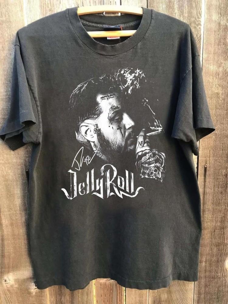 Vintage 90s Jelly Roll Shirt Jelly Western Country Shirt Jelly Roll Tour Shirt Unisex T-Shirt XXL