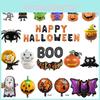 Gruselige Halloween Dekorationen Aluminium Spinnen Folienballon für Partyzubehör
