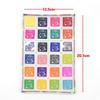 3x3cm Kids' Finger Paint Ink Pad Set, 24 Colors for DIY Painting