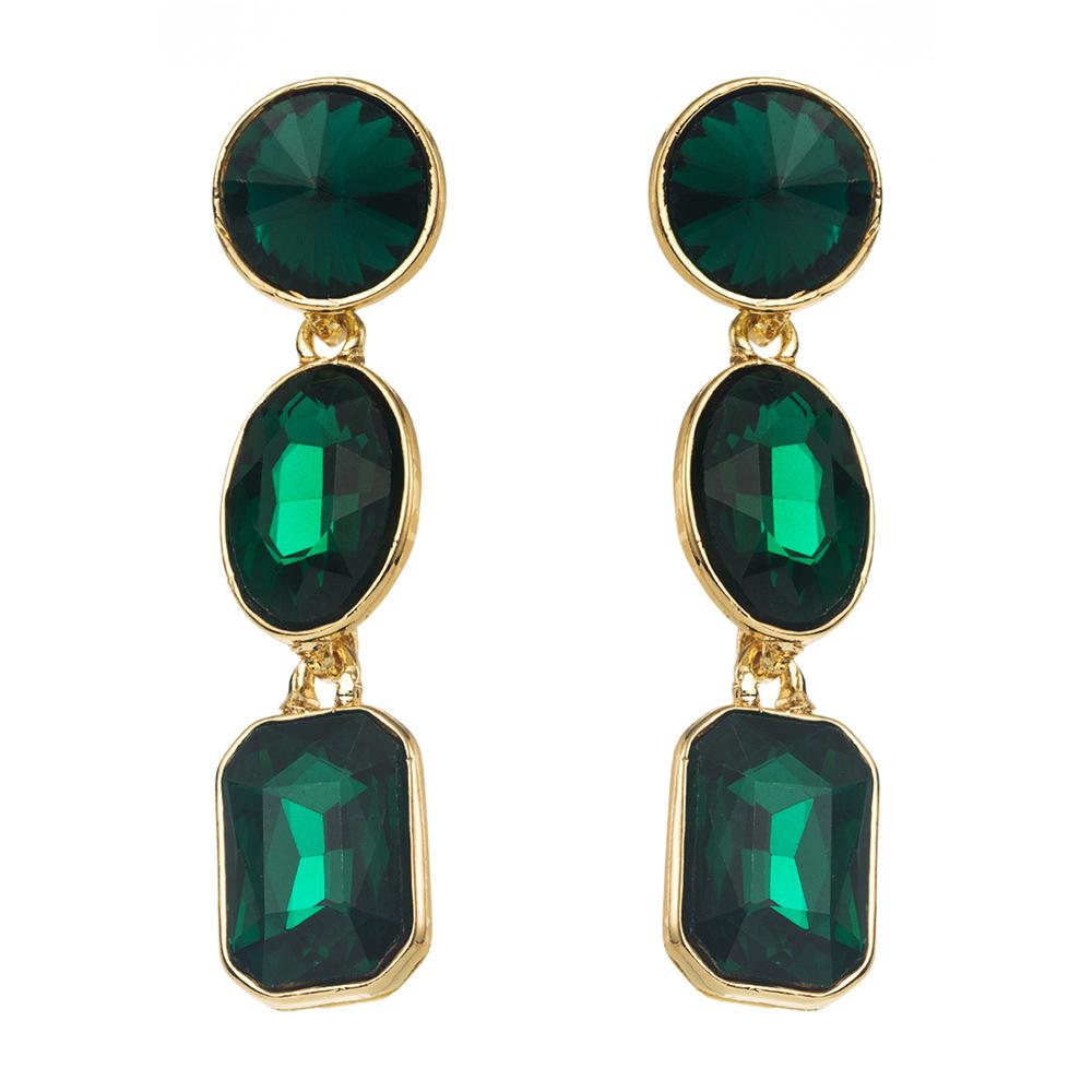 High-end Party Earrings - Super Bright Fashionable Alloy Geometric Ear Ornaments and Earrings