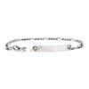 SEWNSWEN SILVER HAMMERED TAG CHAIN BRACELET