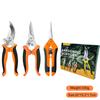 3PC Professional Garden Scissors for Branch Trimming Fruit Tree Pruning Heavy Duty Household Gardening Shears Stainless steel