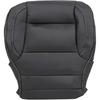 NLQR Driver or Passenger Side Bottom Replacement Non-Perforated Leather Seat Cover Black#H2U H1Y 4AA Compatible with Chevy Silverado Sierra Tahoe