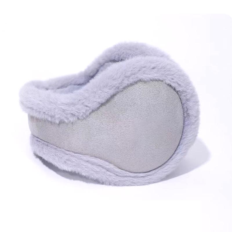 Winter Foldable Plush Earmuffs for Men & Women - Korean Style Velvet Ear Warmers