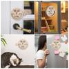 Cat Door Sign Cat IS in or Out Sign Reminder Pet Reminders Sign Cute Wood Room Round Decoration for Cat Pet Lovers Yard Door Win