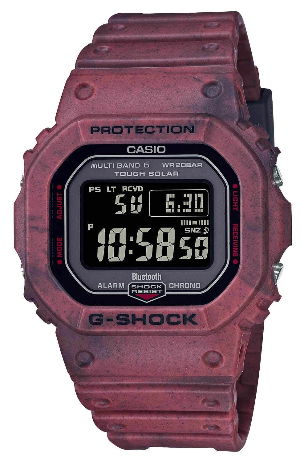 

Casio G-Shock Watch (Authentic Japanese Model) Bluetooth Radio-Controlled Solar Watch, SAND LAND Series, GW-B5600SL-4JF, Men s, Red