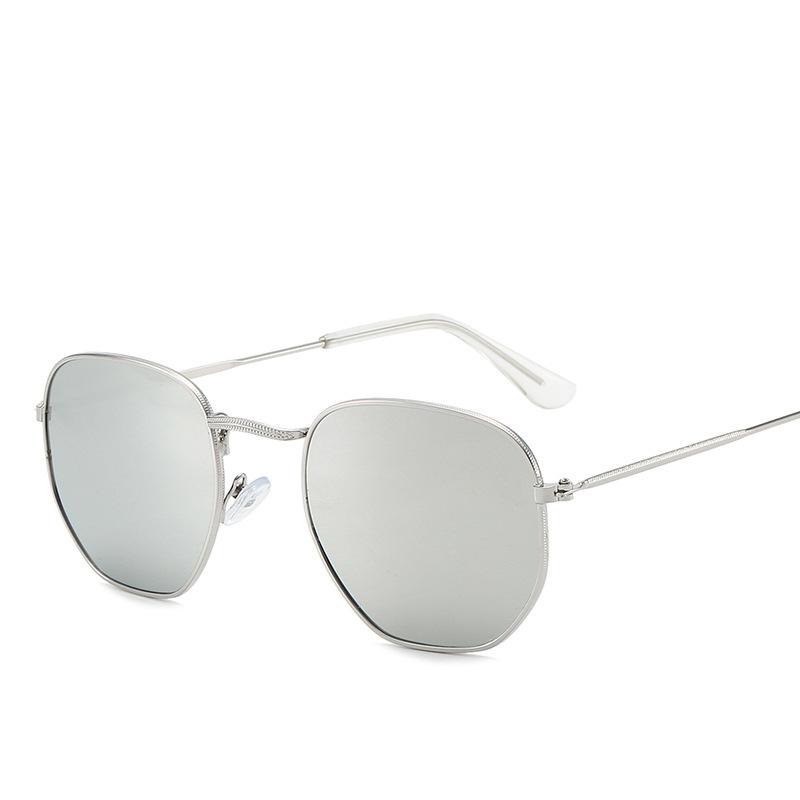 

Classic Square Sunglasses Men Women Brand Designer Vintage Sun Glasses Male Metal Frame Outdoor Shades Driving Oculos De Sol серебряный