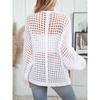 Women's Solid Color Sweater, Cardigan, Autumn and Winter, Loose European and American Cut-out Knitwear, Thick Needle Sweater