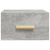 Vidaxl Hanging Bedside Cabinet, Concrete Grey, 35X35X20 Cm