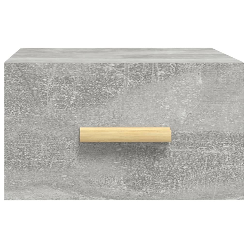 Vidaxl Hanging Bedside Cabinet, Concrete Grey, 35X35X20 Cm