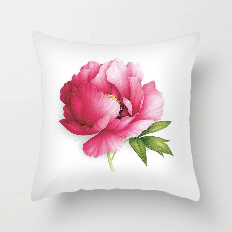 Beautiful Flower Rose Series Printed Putetrekk Hjem Stue Sofa Stol Dekorasjon Putetrekk