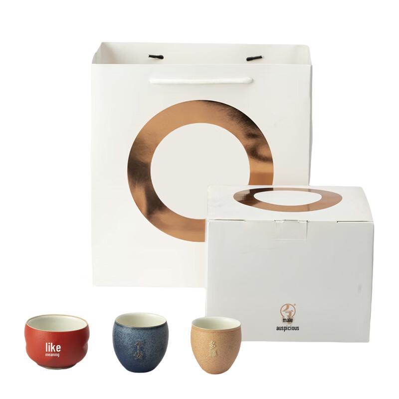 

Edenus Sansheng Wanwu Qianbei Ceramic Tea Cup Set (3-Piece)
