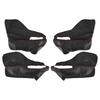Interior Door Armrest Panel Trim Cover Microfiber Leather Fit for Jeep Renegade 2015 2016 2017 Black With Red Lines