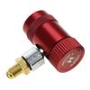 Pair A/C Air Condition Quick Coupler Adapter High Low Manifold Connector R1234YF Brass AC Manifold Gauge