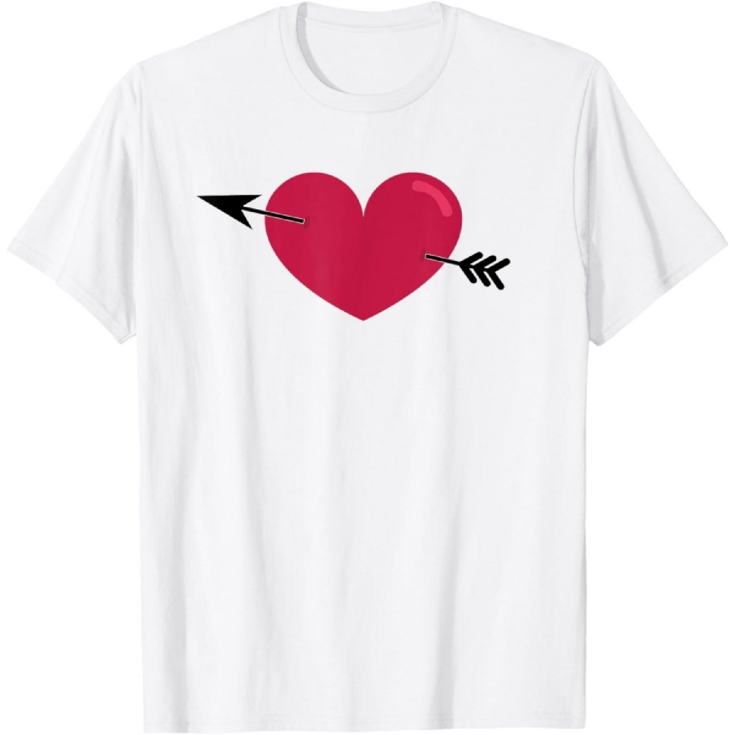 LOVESTRUCK SYMBOL CUPID S ARROW AND HEART STRUCK WITH LOVE T-Shirt(2) S