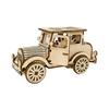 Wood Simulation Engineering Car Model Decorations Nostalgic Truck Power Car Home Decoration Gifts Crafts