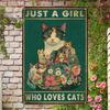 Funny Vintage Cat Metal Sign  Humorous Rustic Wall Art Decor X Inches Iron Plate Perfect for Home Backyard