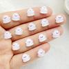 50Pcs Cute Mini Cartoon Halloween Ghost Series Flat Back Rhinestone Bead Scrapbook DIY Manicures Appliques Accessories Crafts