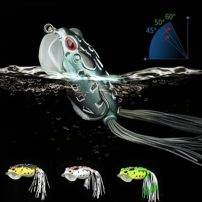 4pcs Weedless Top Water Frog Fishing Lure Kit - Perfect for Freshwater and Saltwater Fishing