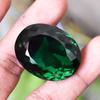 95Ct Big Oval Shape LAB-CREATED Green Emerald   Loose Gemstone