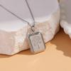 Women's Silver Titanium Steel Necklace with Micro-Inlaid Zircon - Elegant, Durable Clavicle Chain Jewelry