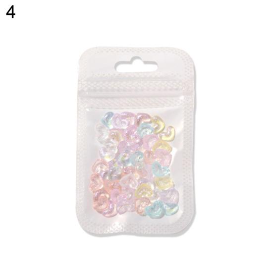 50Pcs/Pack Nail Art Decorations Exquisite Lovely Colorful Charms Manicure Ornaments for Home Use