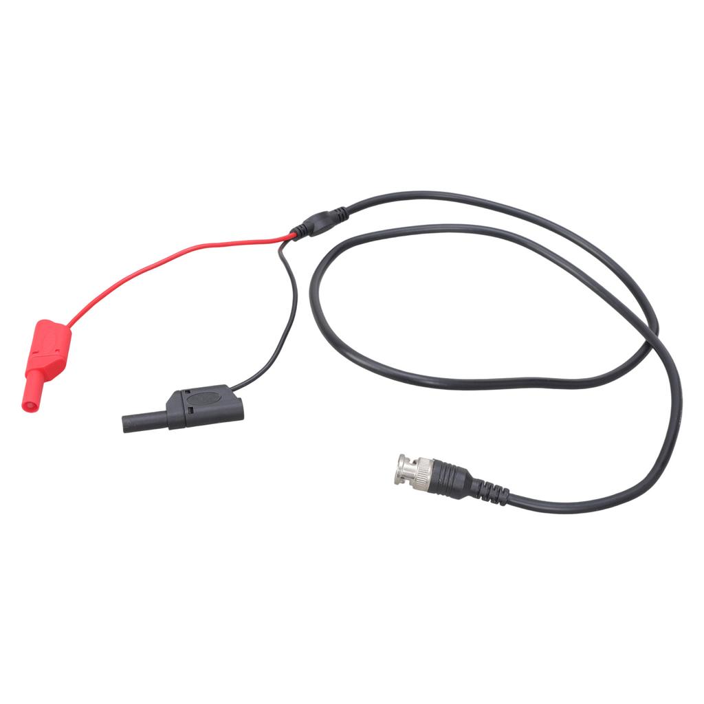 BNC Stecker auf Doppel 4mm Bananenstecker Stapelbare Messleitungen Messspitzen Kabel Geeignet für Oszilloskop Signalüberwachung 120CM