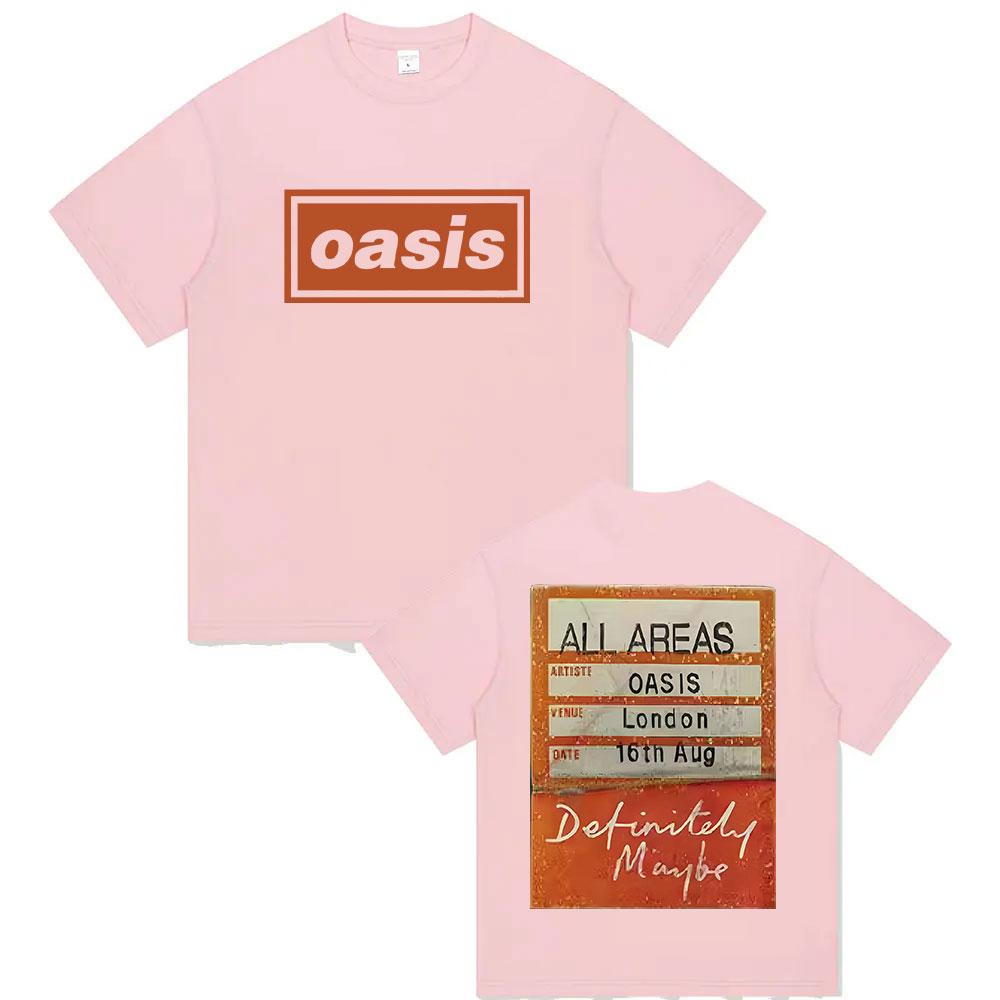 

OOasis Definiteiy Maybe Graphic T Shirt British Rock Band Short Sleeve Tshirts Men Women Hip Hop Clothing Cotton Tshirt XL
