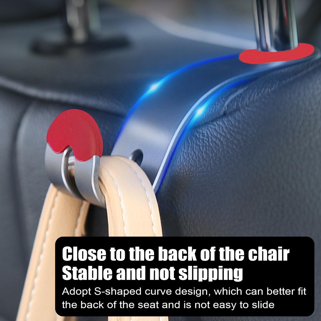 2ks Autosedačka Hlavová opěrka Hák Úložný organizér Držák na peněženku do auta