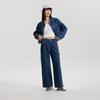 Lee Loose Fit Lapel Short Denim Jacket