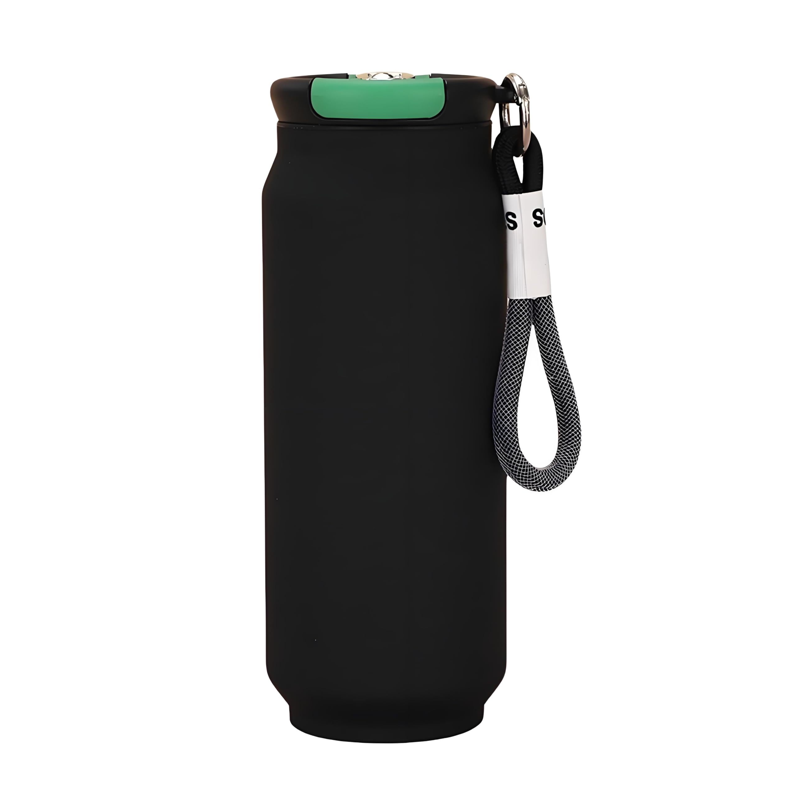 

quality stainless IOLOYU water stainless steel insulated large with no coffee easy to water for girls and vacuum wide compatible with car drink чёрный